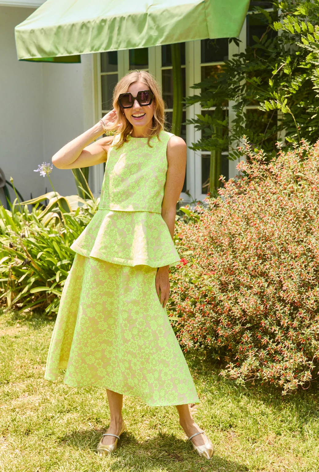 Audrey Peplum - Lemon Brightline - Image 4