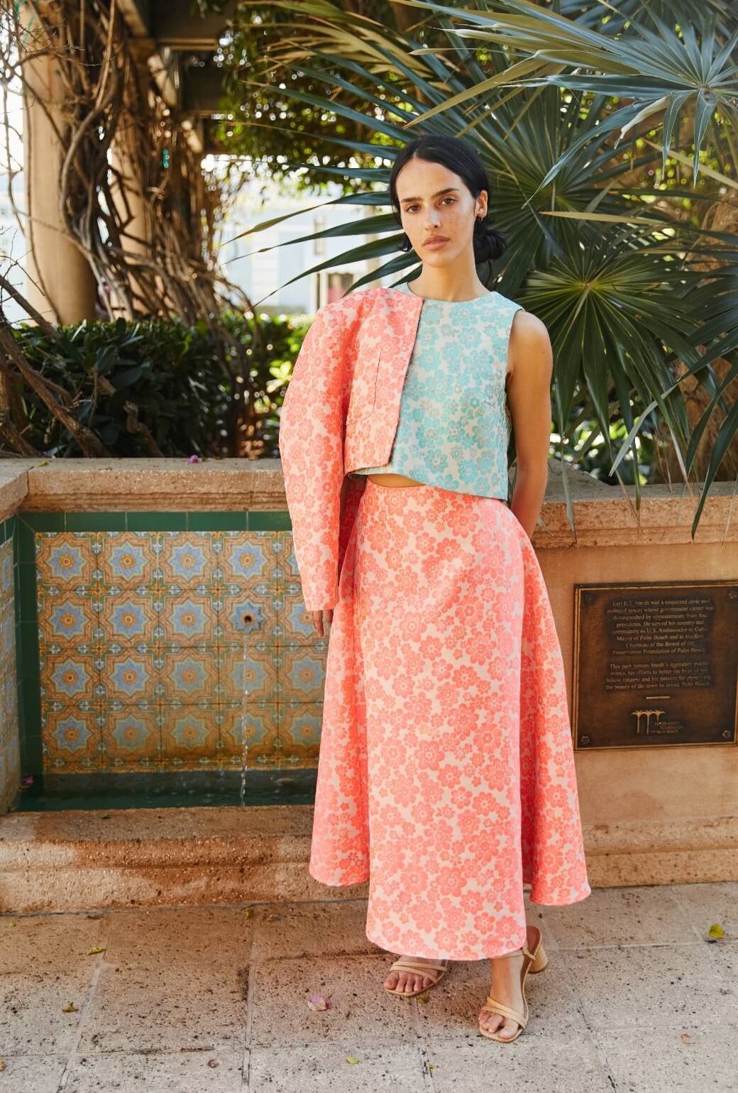Audrey Top - Aqua Brightline - Image 4