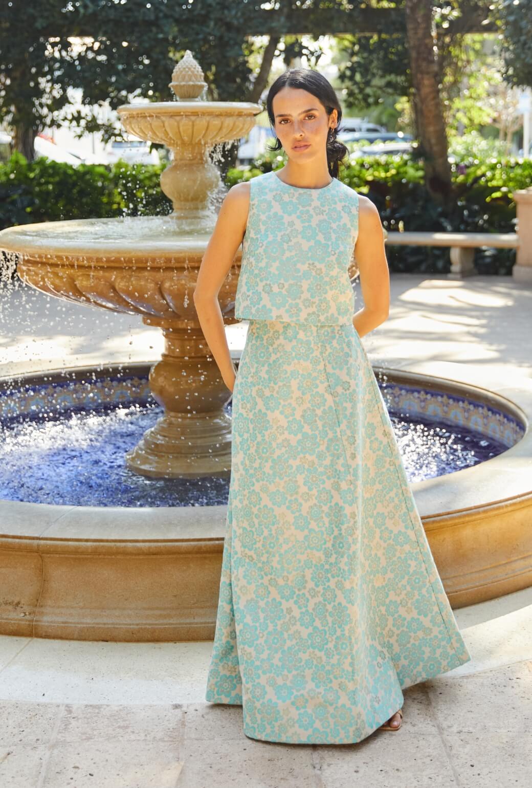 Audrey Top - Aqua Brightline - Image 5