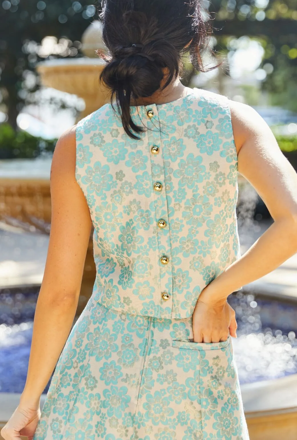 Audrey Top - Aqua Brightline - Image 6