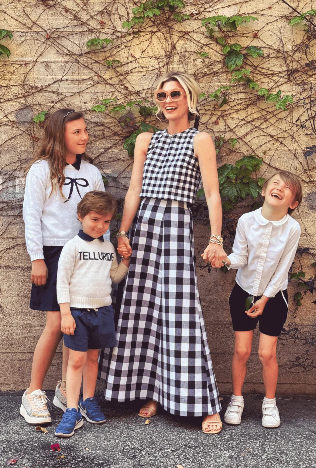 Audrey Top - Black & White Gingham - Image 5
