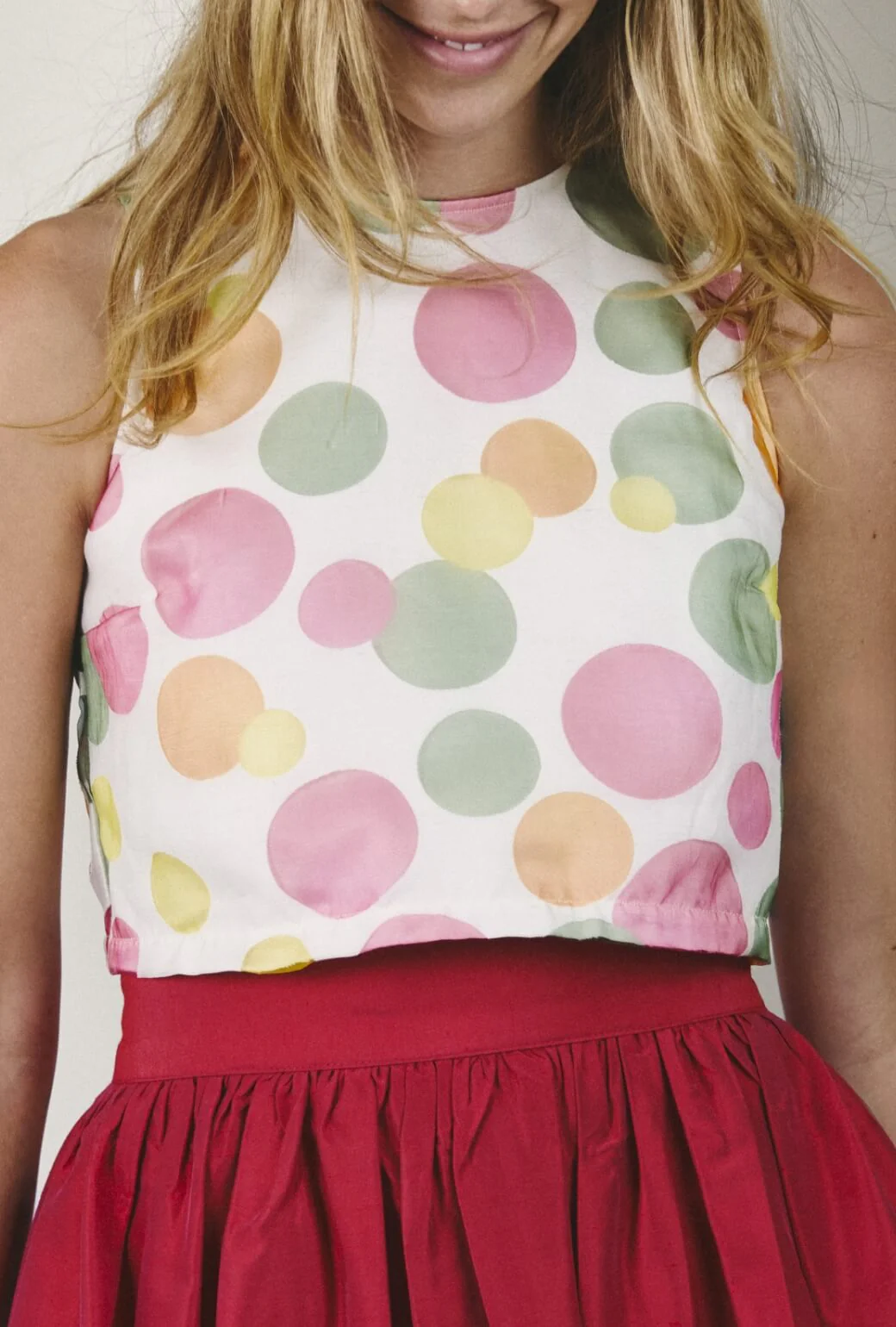 Audrey Top - Sheer Circles