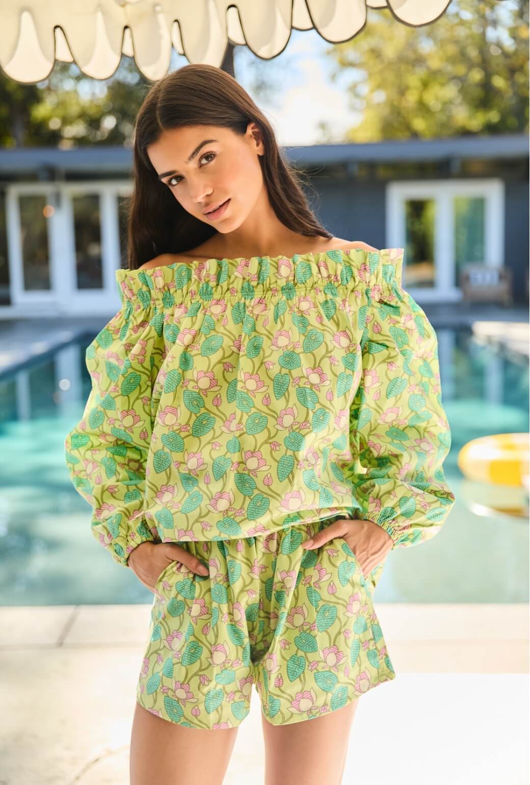 Bettie Ann Blouse -  Lotus Flower - Image 2