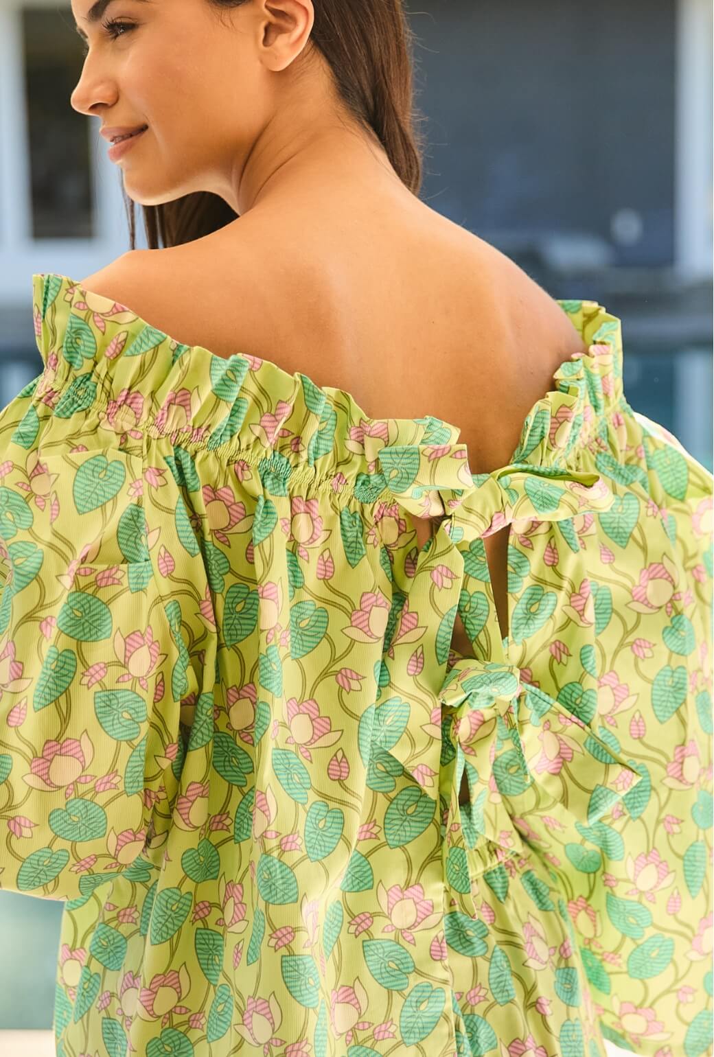 Bettie Ann Blouse -  Lotus Flower - Image 4
