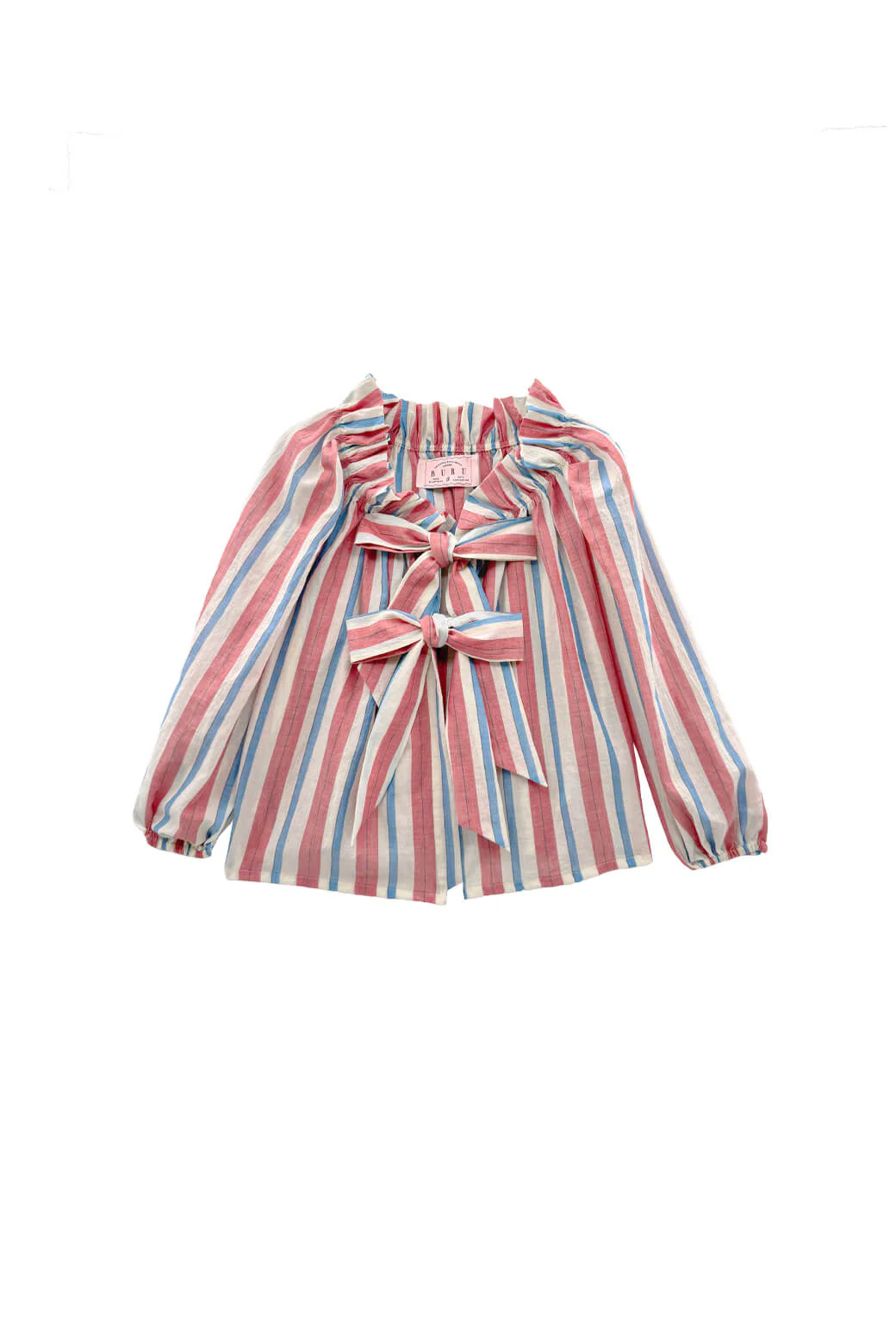 Bettie Ann Blouse - RWB Stripe - Image 3