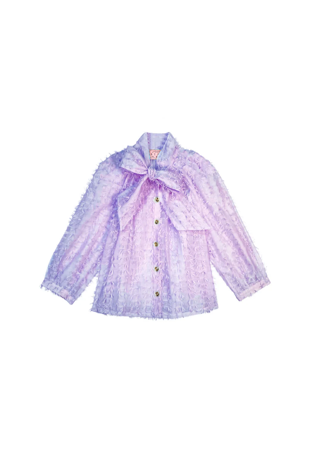 Big Bow Blouse - Lilac Bows - Image 3