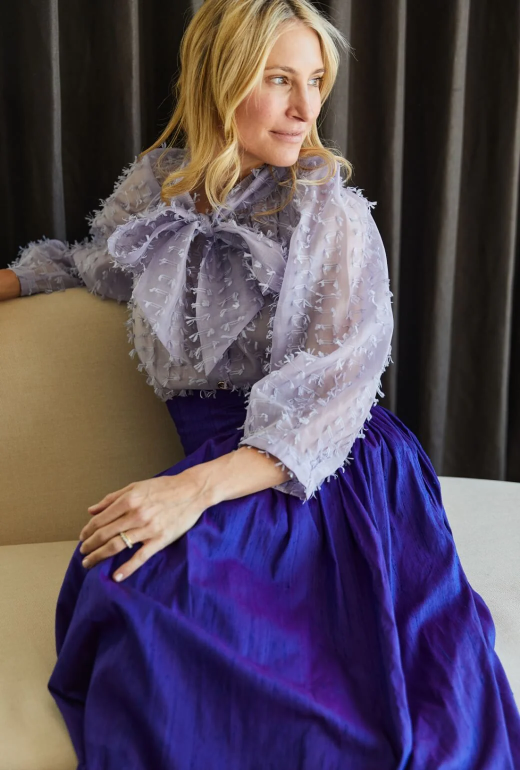 Big Bow Blouse - Lilac Bows - Image 7