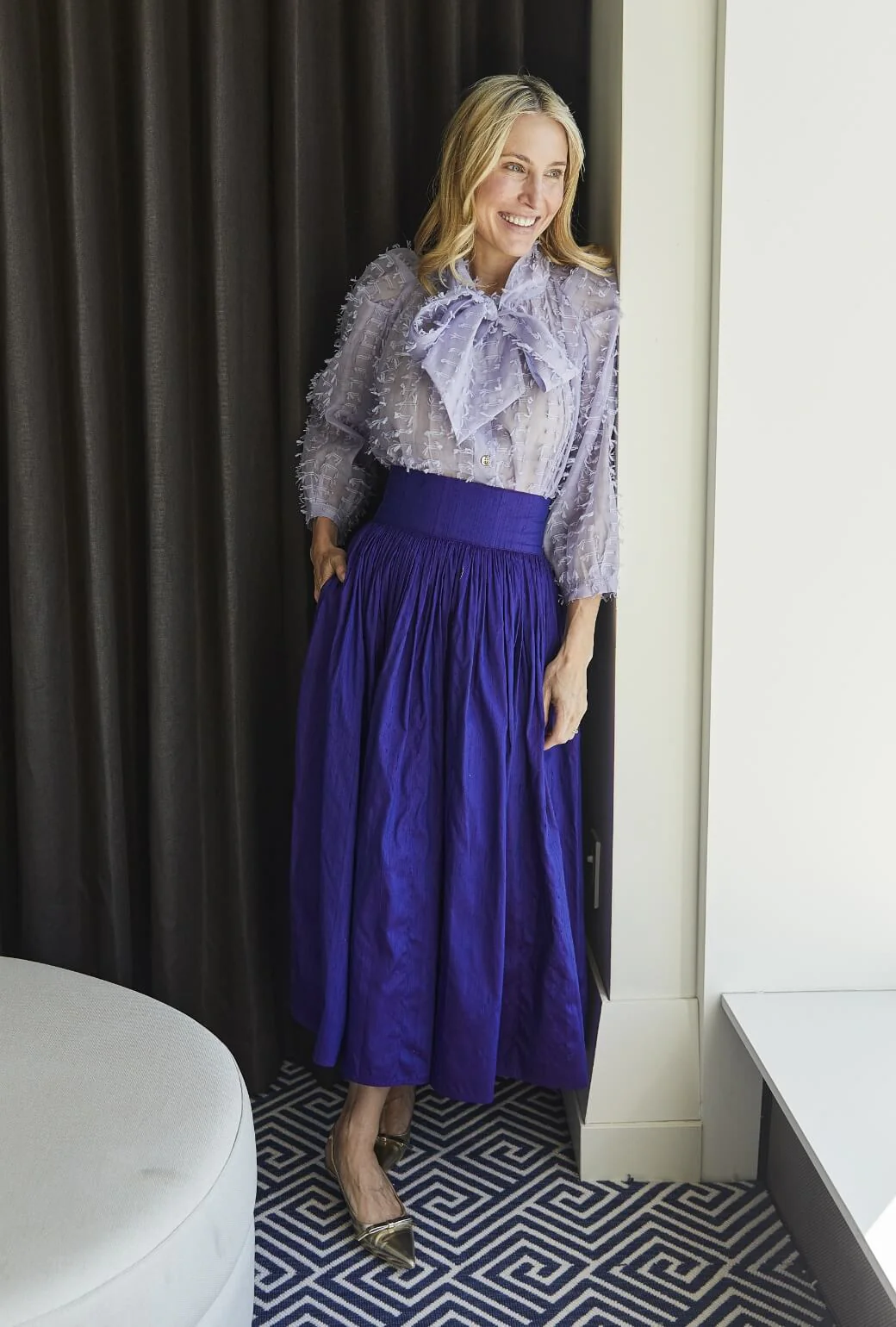 Big Bow Blouse - Lilac Bows - Image 8