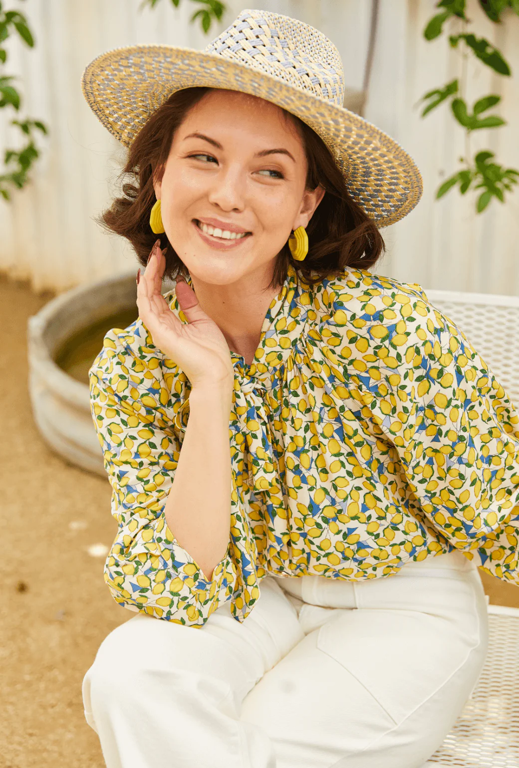 Big Bow Blouse - Limoncello - Image 6