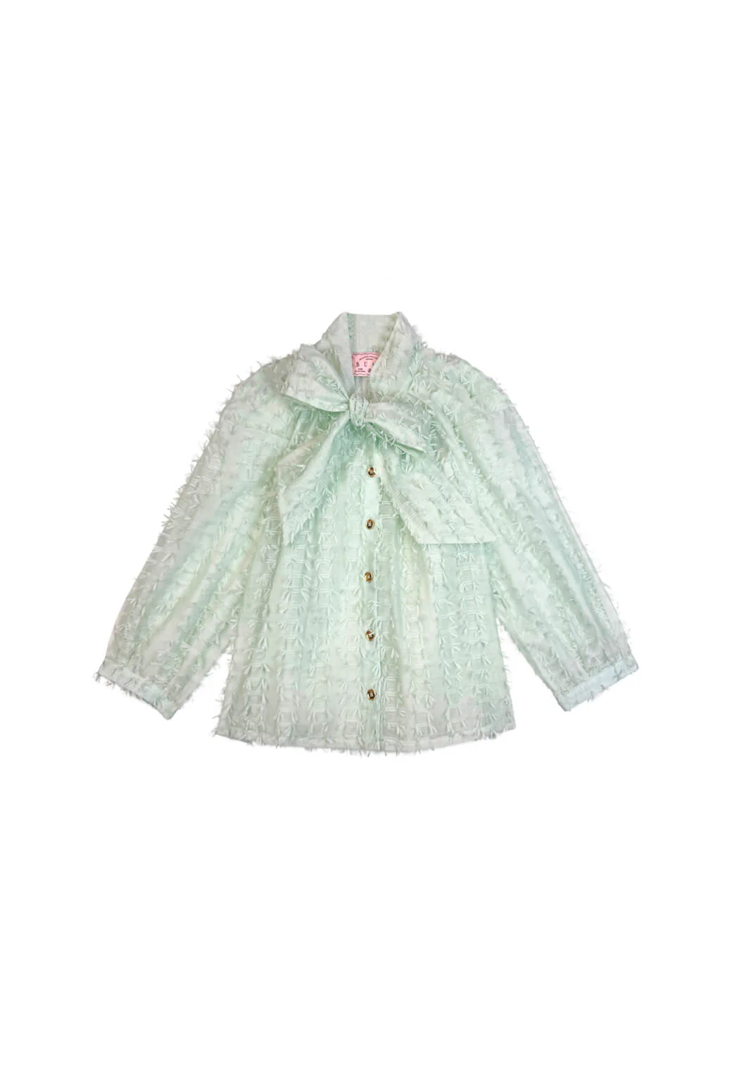 Big Bow Blouse - Mint Bows - Image 3