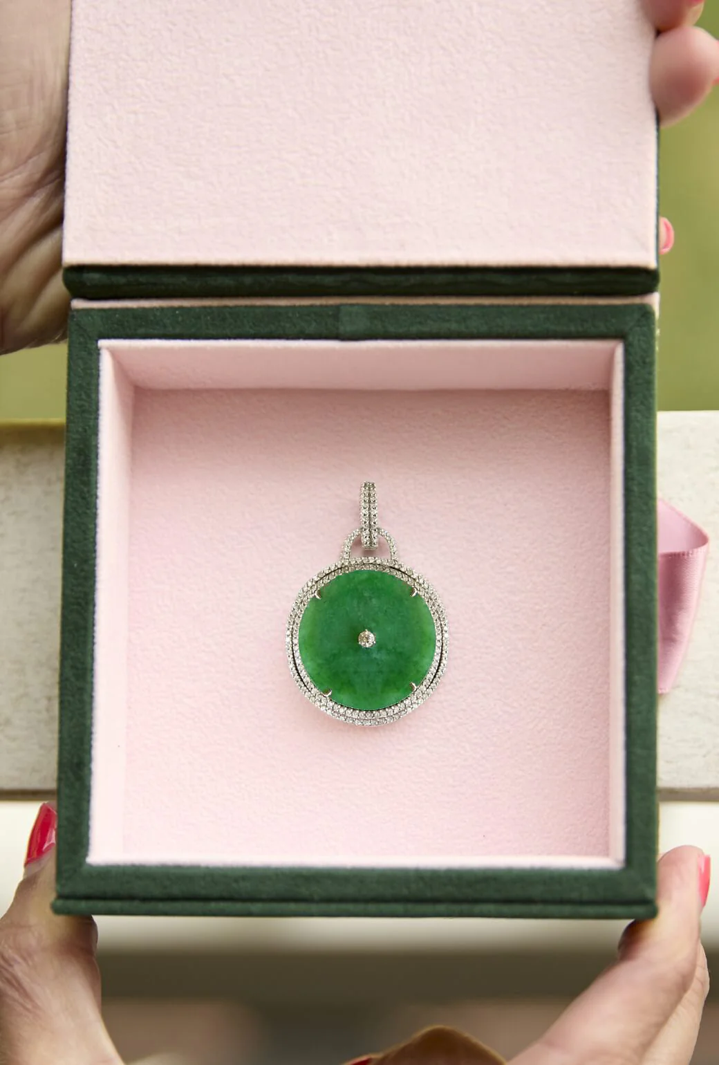 Buru Medallion - Diamond & Jade - Image 5
