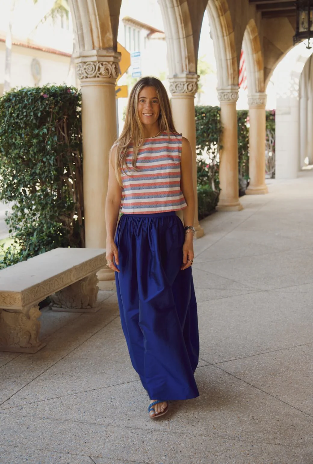 Buru x Ali Sisto Part Two Button Box Top - Festive Stripe - Image 4