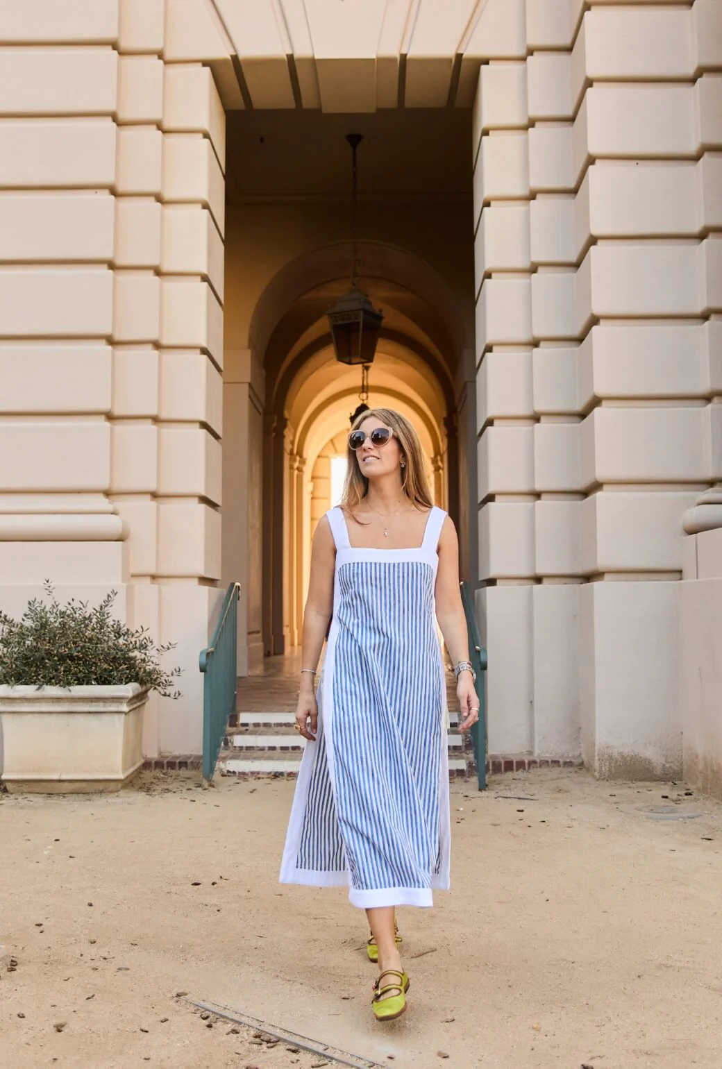 Buru x Ali Sisto The Lanai Tunic - Blue Stripe - Image 3