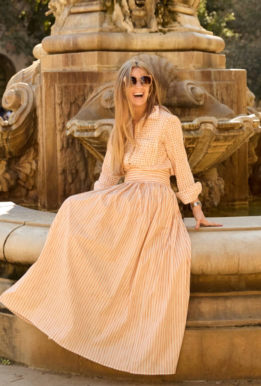 Buru x Ali Sisto The Perry Blouse - Marigold Brushstroke - Image 5