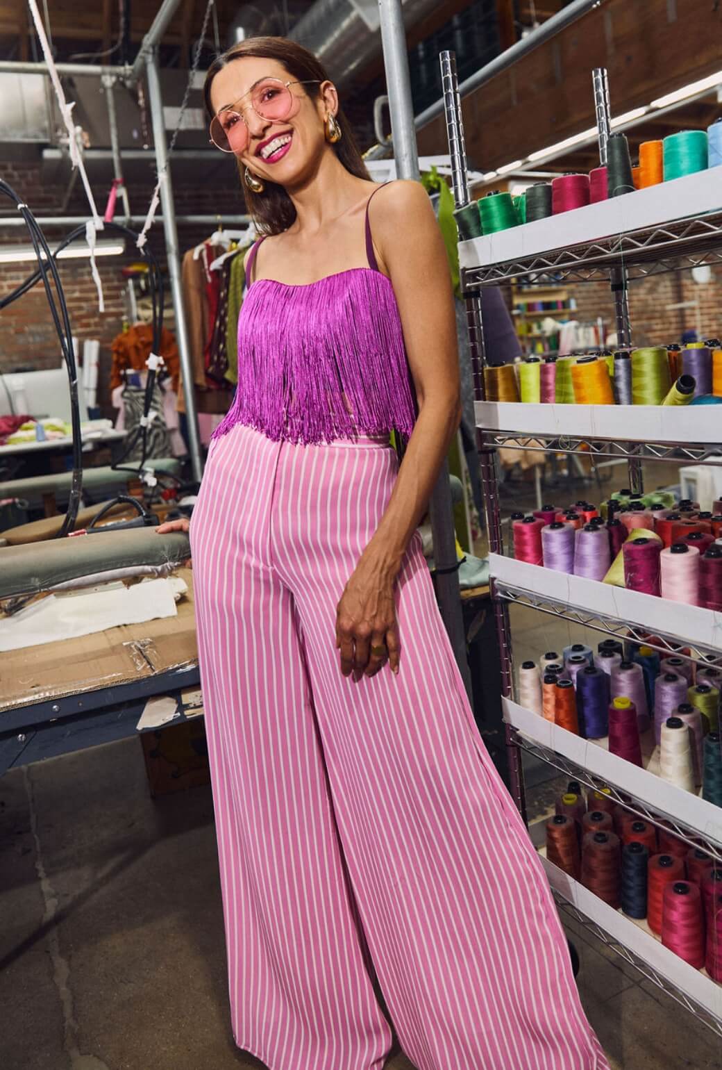 Buru x India The Camden Crop - Fuchsia - Image 6