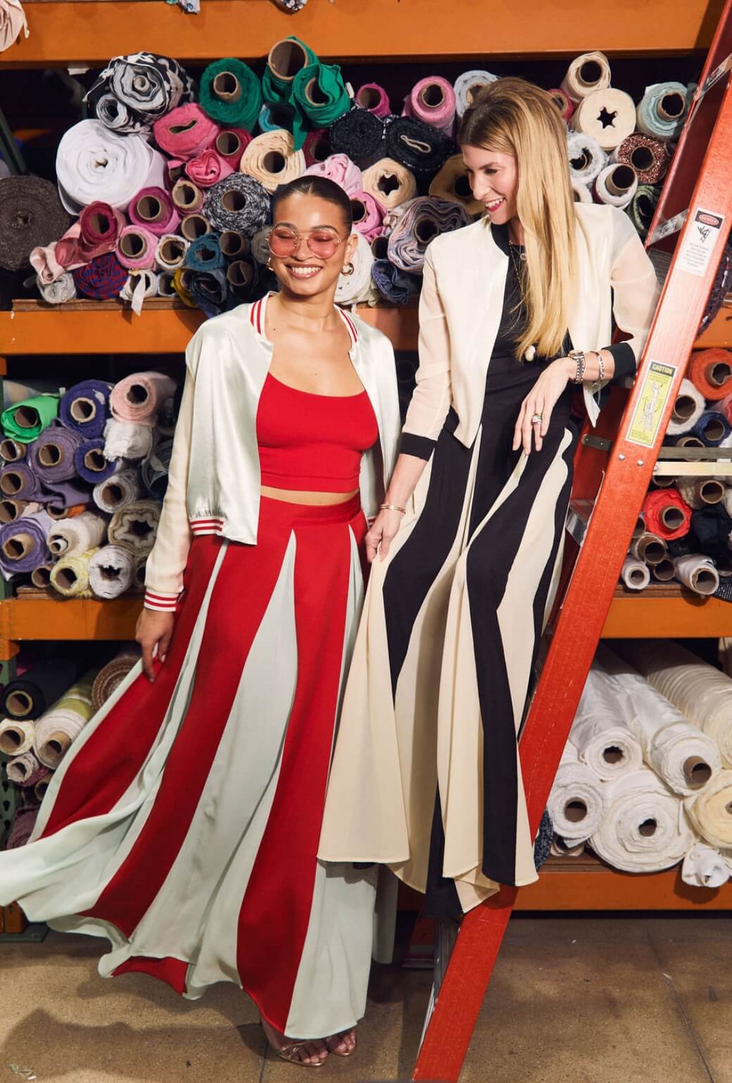 Buru x India The Sloane Square Skirt - Black and Ivory - Image 5