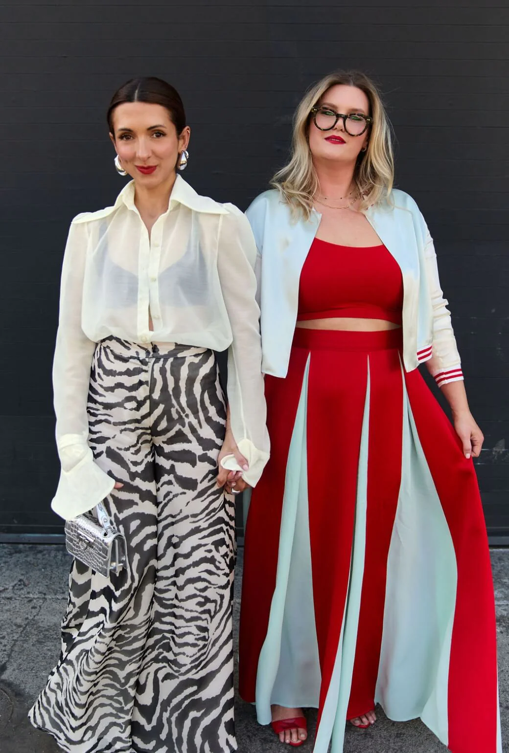 Buru x India The Sloane Square Skirt - Robin's Egg Blue and Red - Image 6