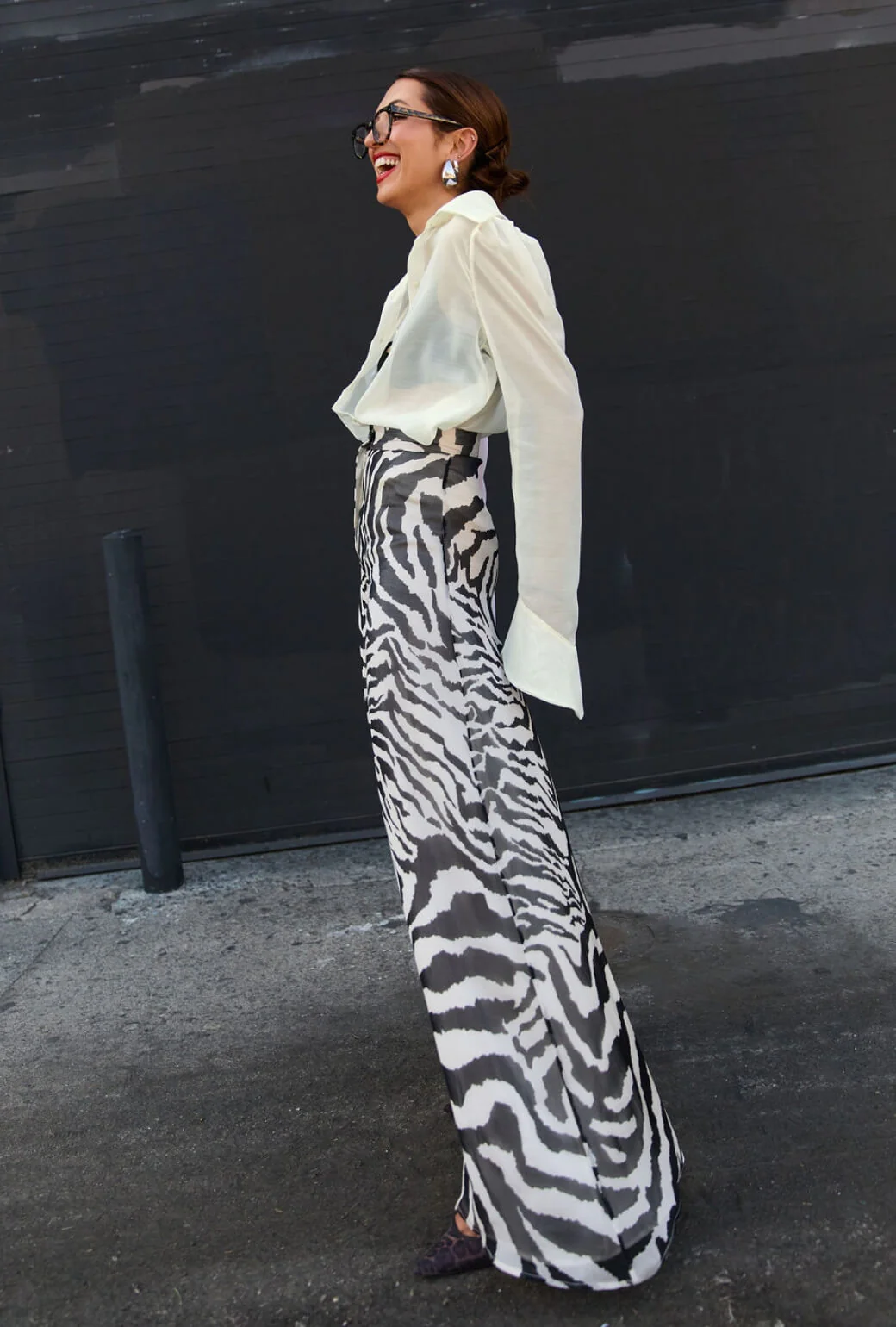 Buru x India The Wendy Darling Wide Leg - Zebra - Image 4