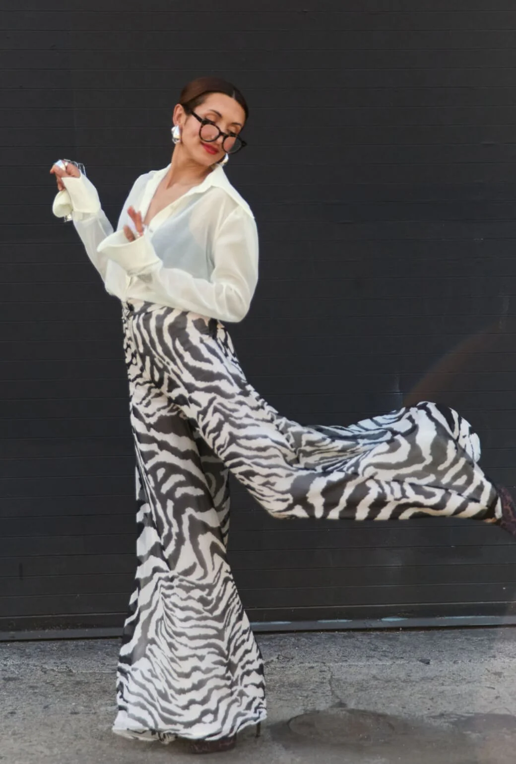 Buru x India The Wendy Darling Wide Leg - Zebra - Image 5