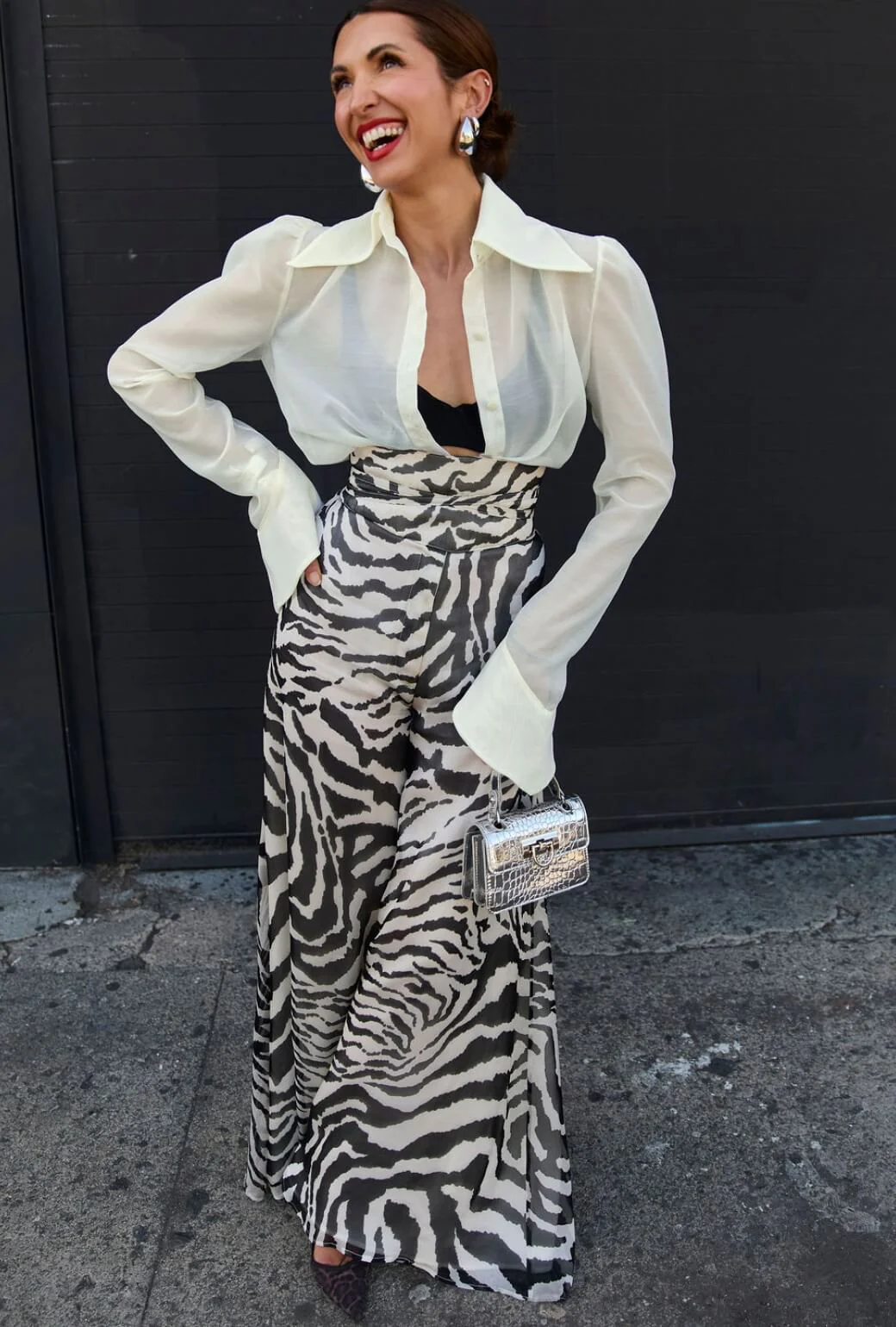 Buru x India The Wendy Darling Wide Leg - Zebra - Image 6