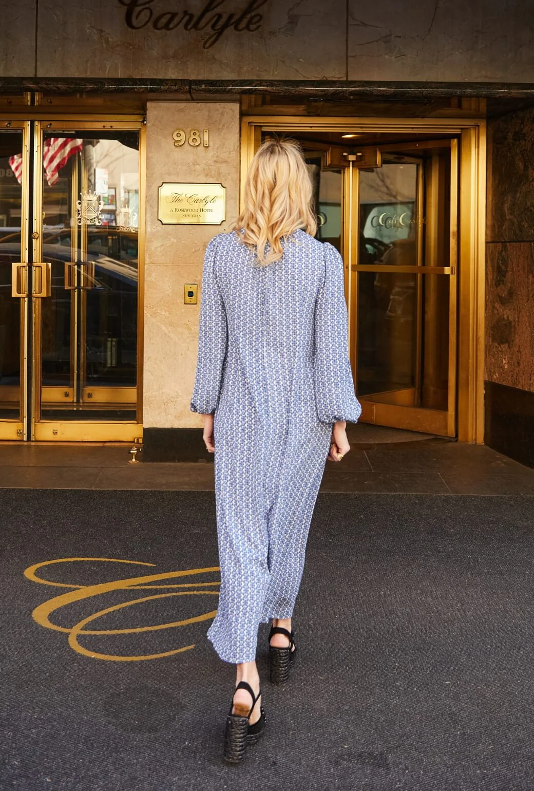 The Kristin Dress - Blue Lattice - Image 6