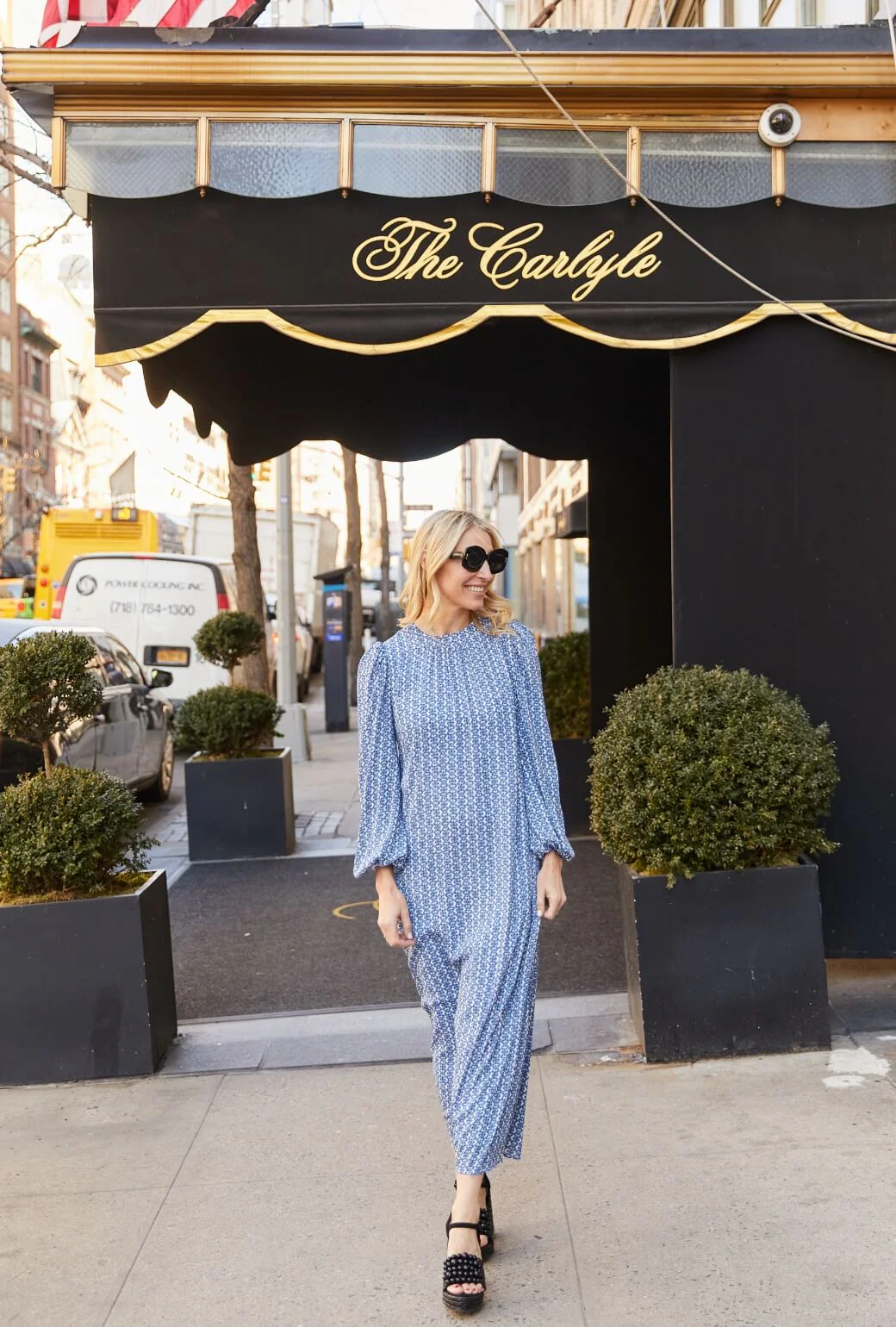 The Kristin Dress - Blue Lattice - Image 7