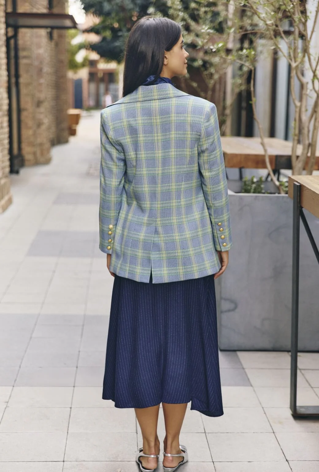 The Laura Skirt MIDI  - Pinstripe - Image 6