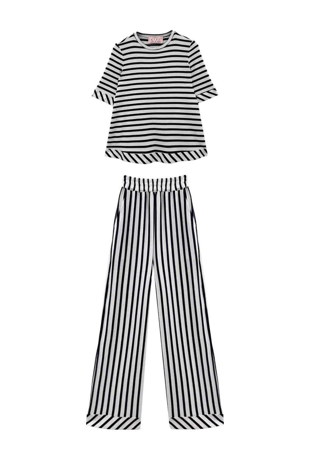The Marseille Set - Navy & White Stripe - Image 3