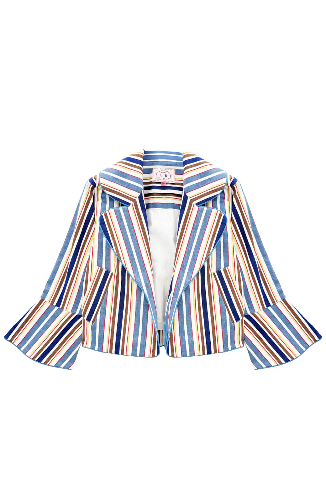 The Flip Jacket - Brown Stripe Twill - Image 3