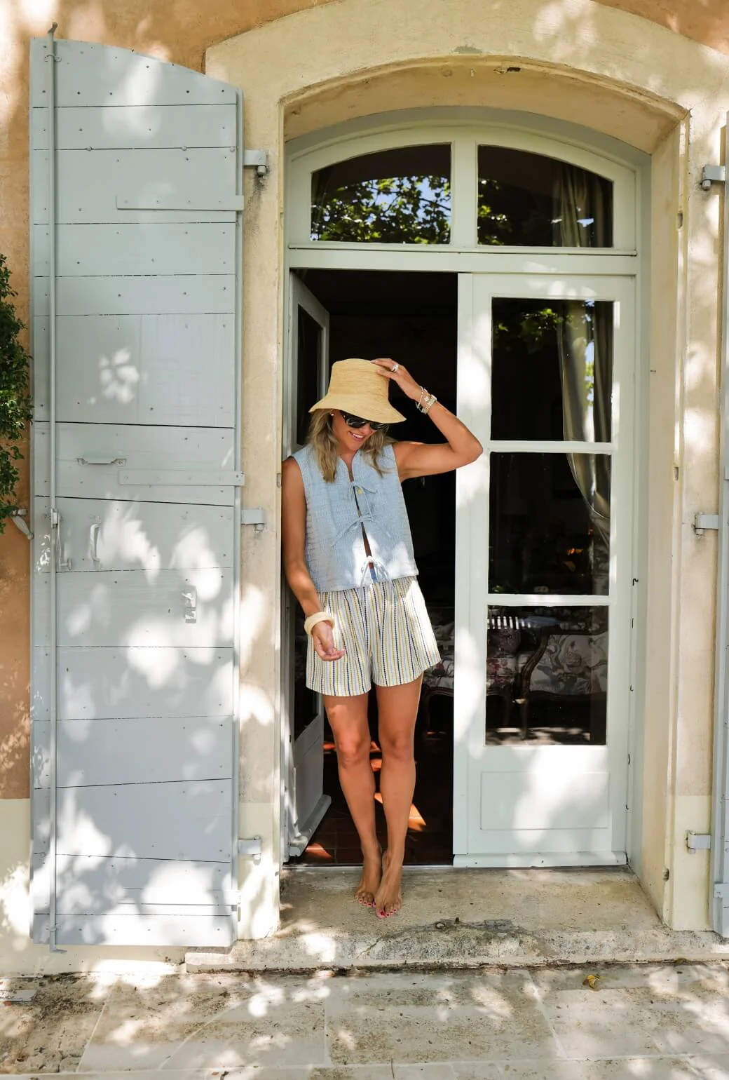 Buru x Megan Stokes Everyday Shorts - Popcorn Stripe - Image 4