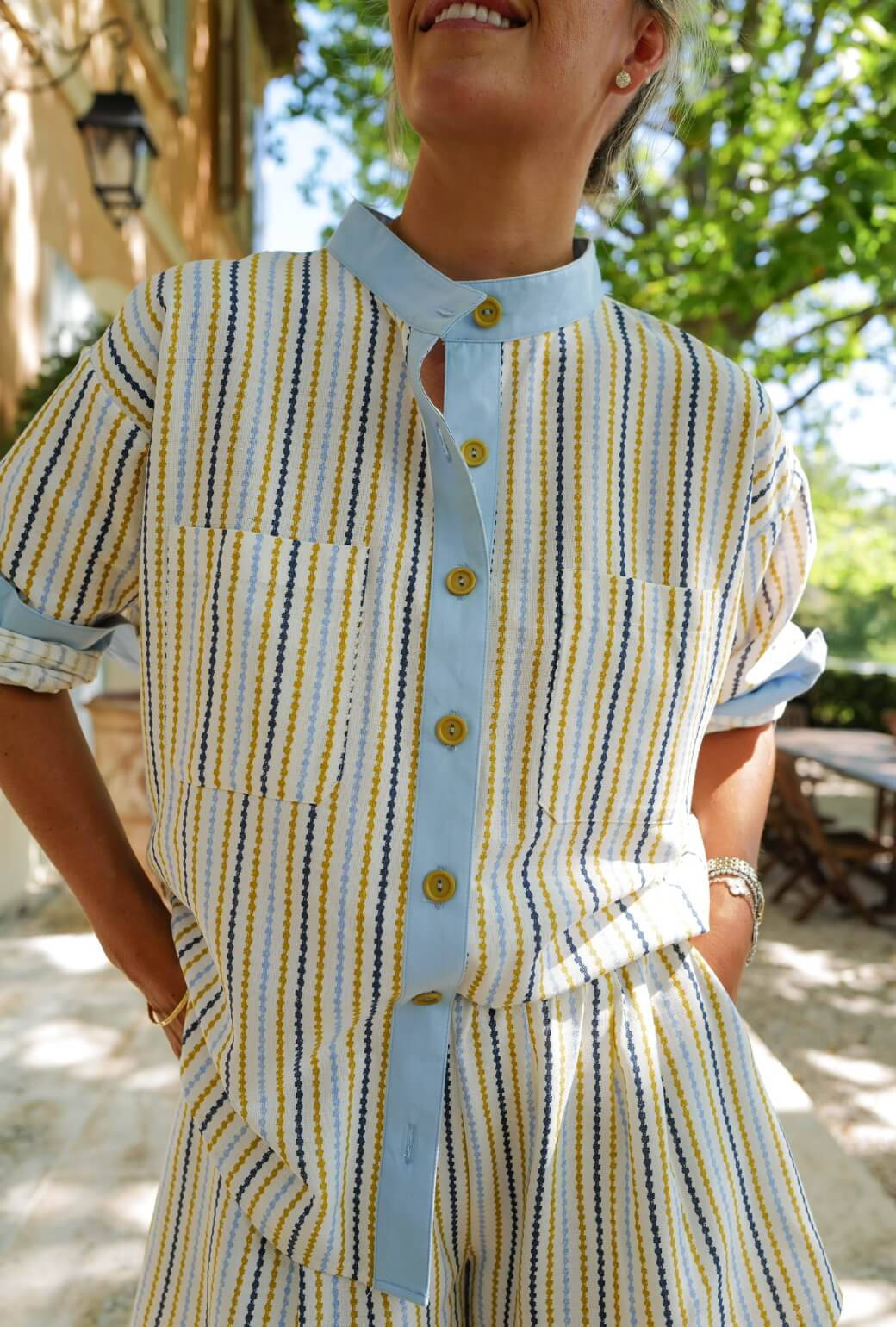 Buru x Megan Stokes Everyday Shorts - Popcorn Stripe - Image 5