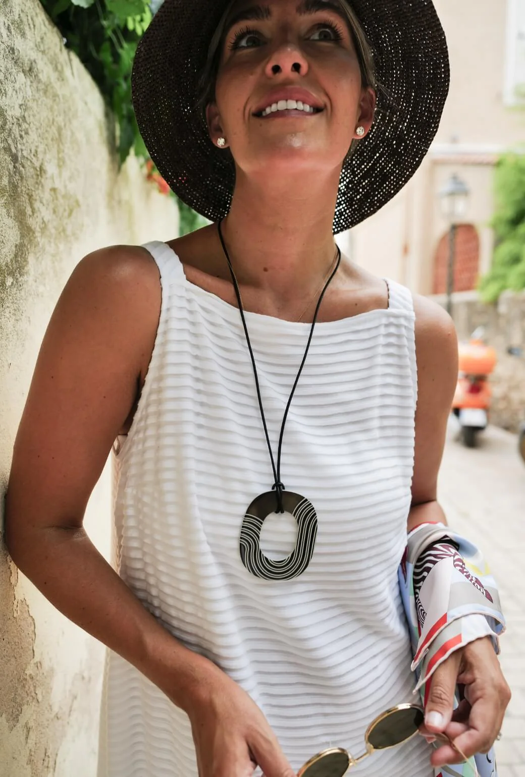 Buru x Megan Stokes The Megan MIDI Dress - White Pintuck Knit - Image 3