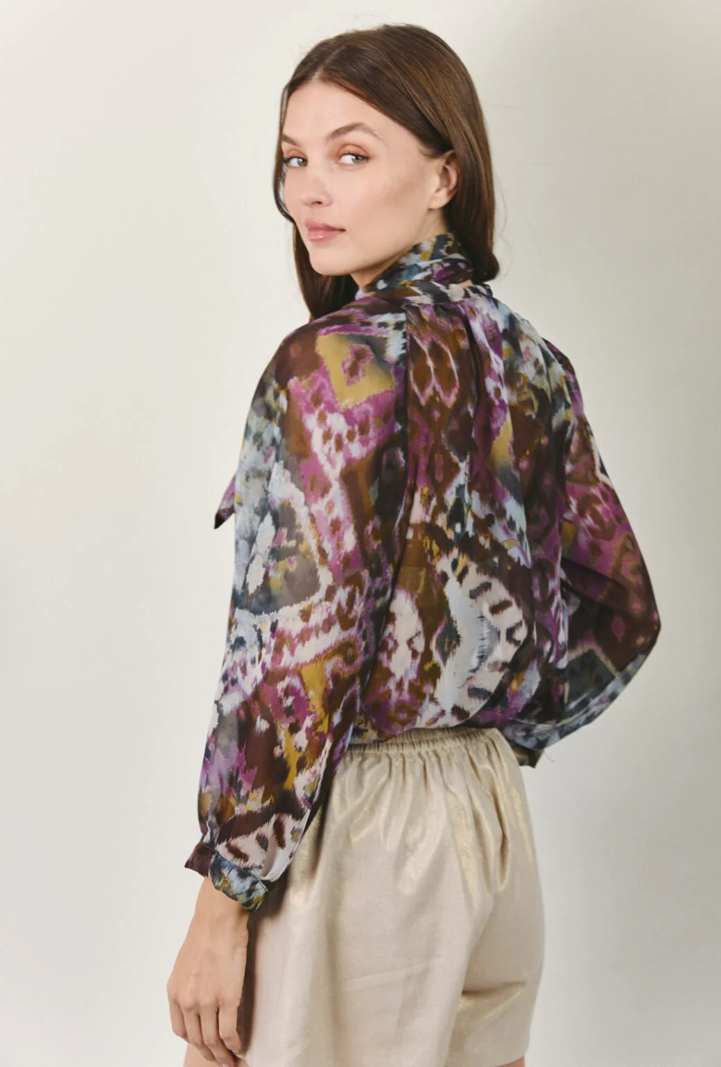 Bow Blouse - Ikat - Image 4