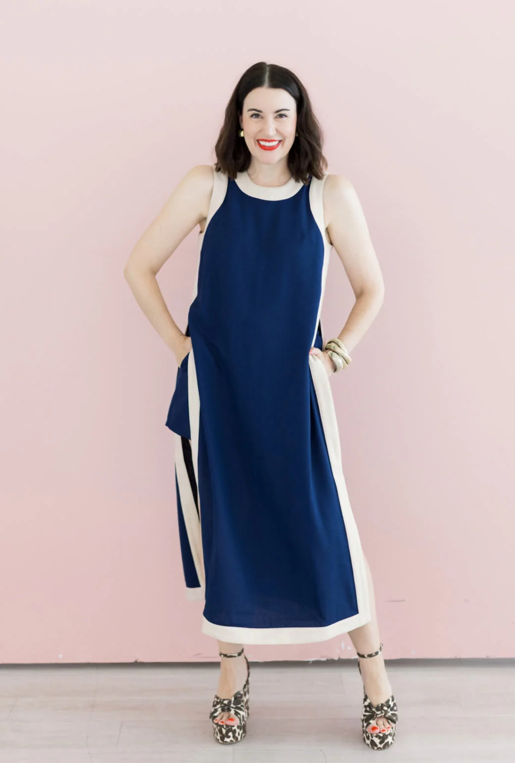 Buru x Val Bermuda Set - Navy & Taupe - Image 4