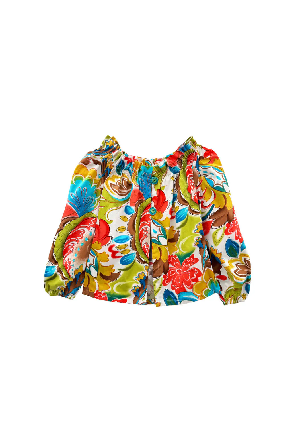 Button Back Bettie Ann Blouse -  Graffiti - Image 3