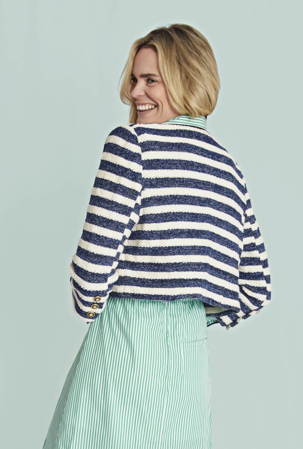 Cardigan Blazer - Navy Rope - Image 5