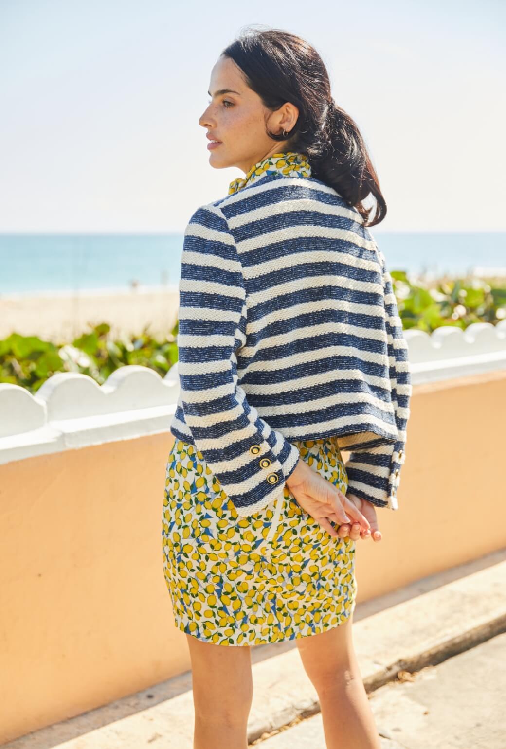 Cardigan Blazer - Navy Rope - Image 7