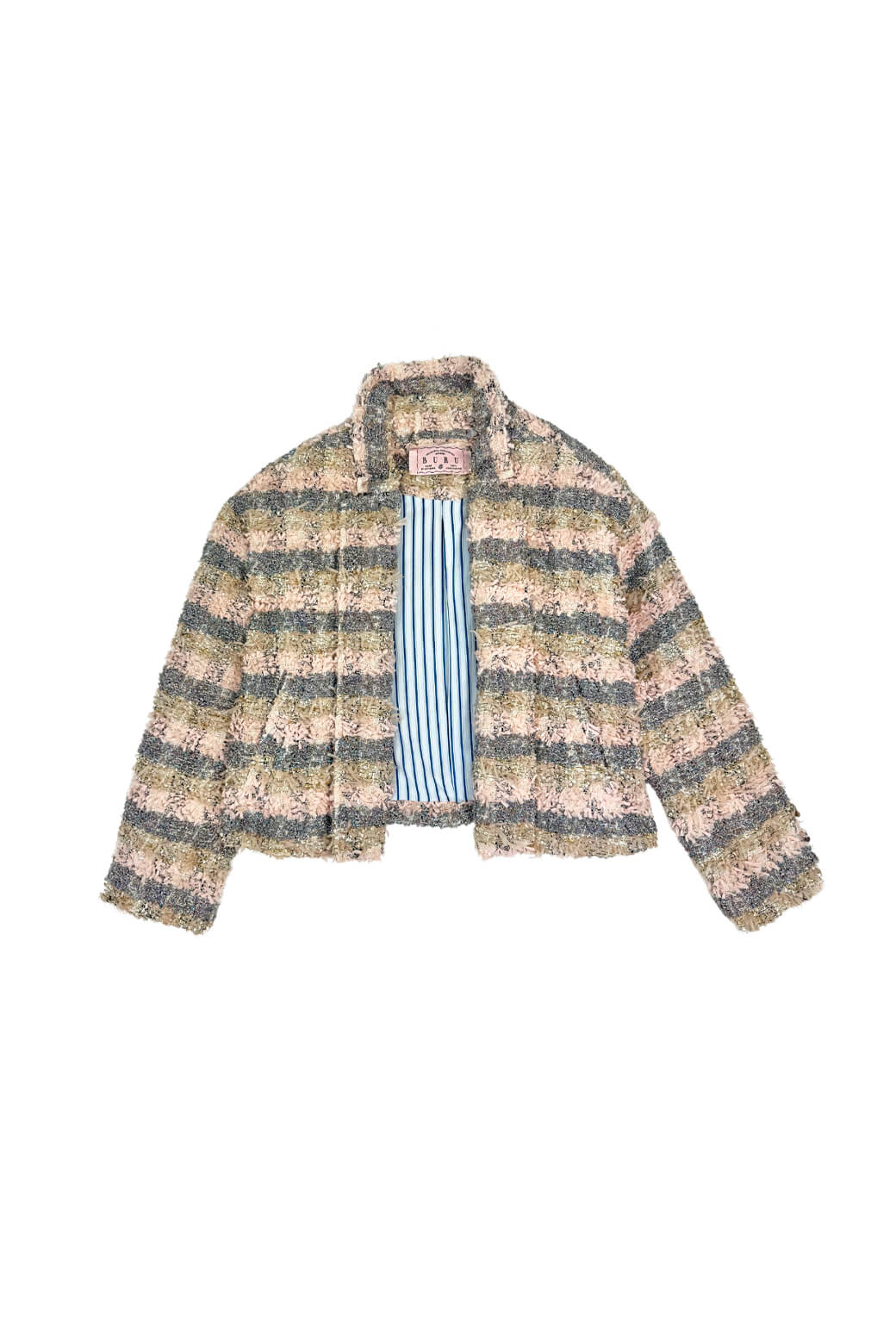 Cropped Blazer - Iridescent Tweed - Image 4