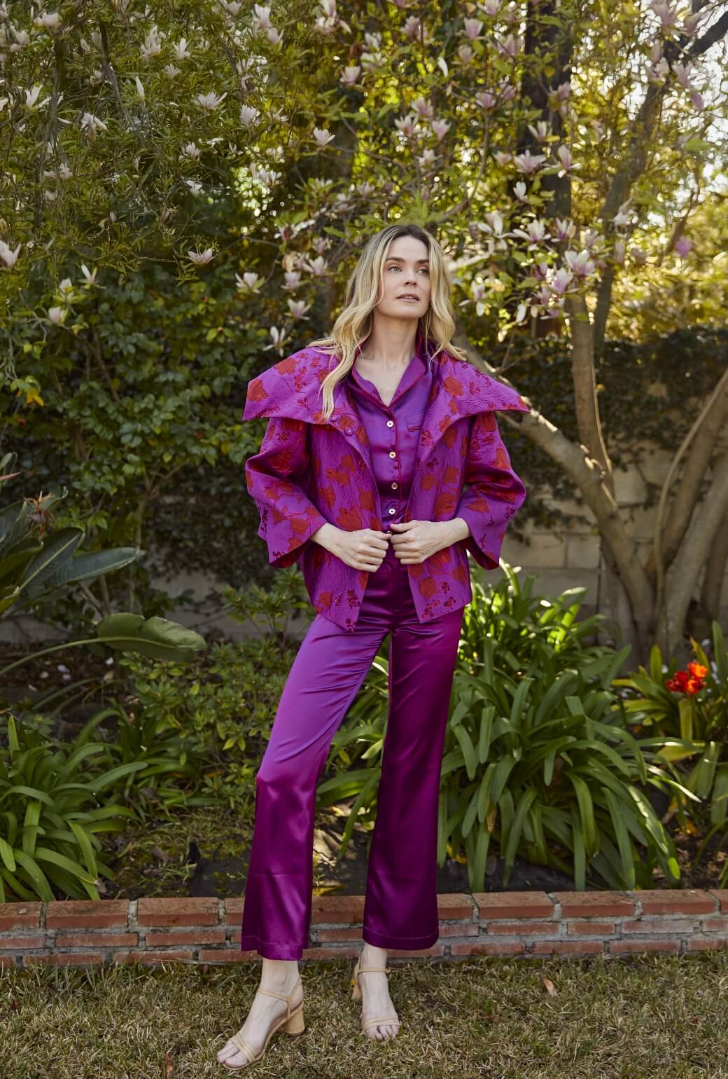 Cropped Grace Coat - Rani Pink - Image 4
