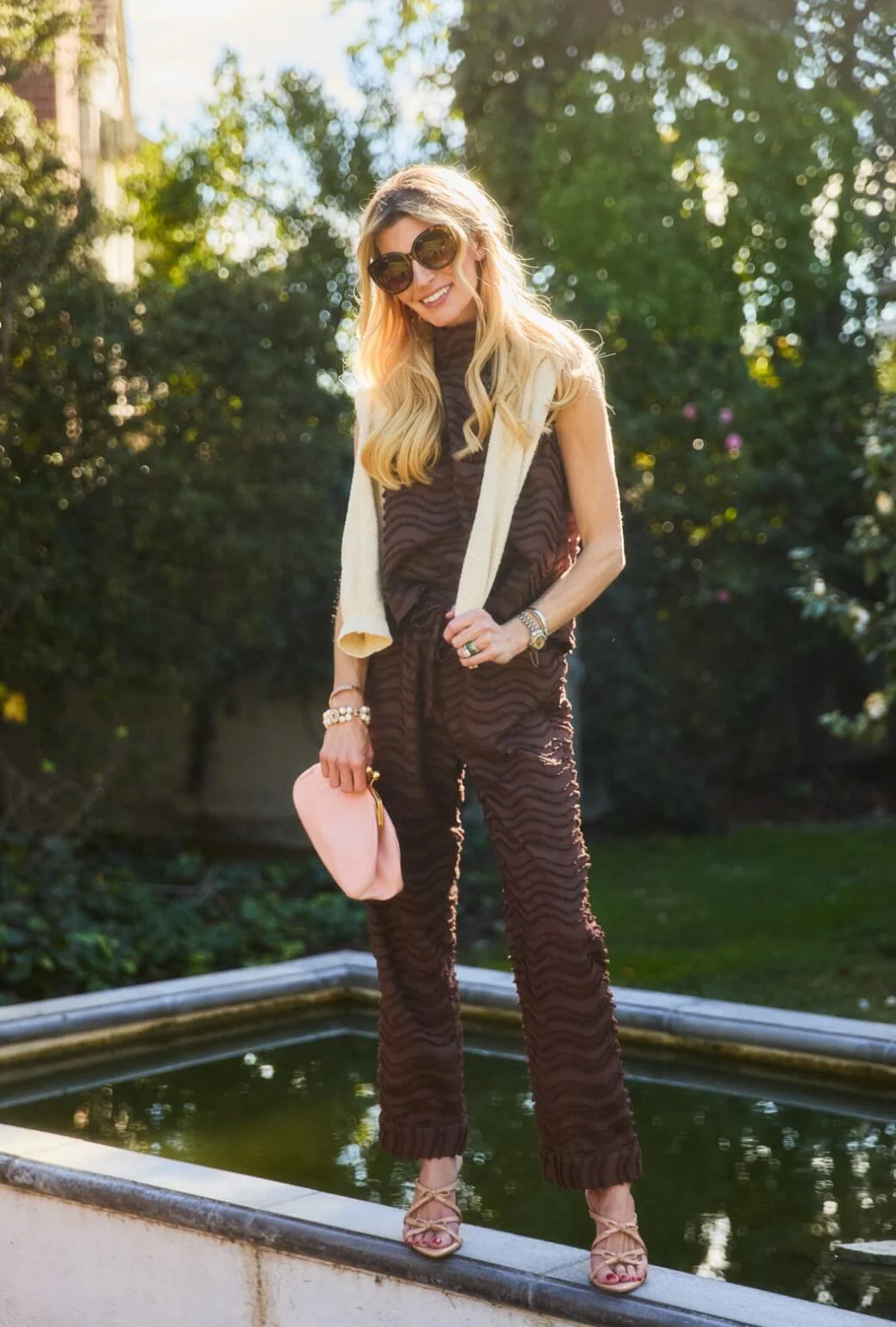 Cropped Sleeveless Mod Top - Chocolate Fringe - Image 4
