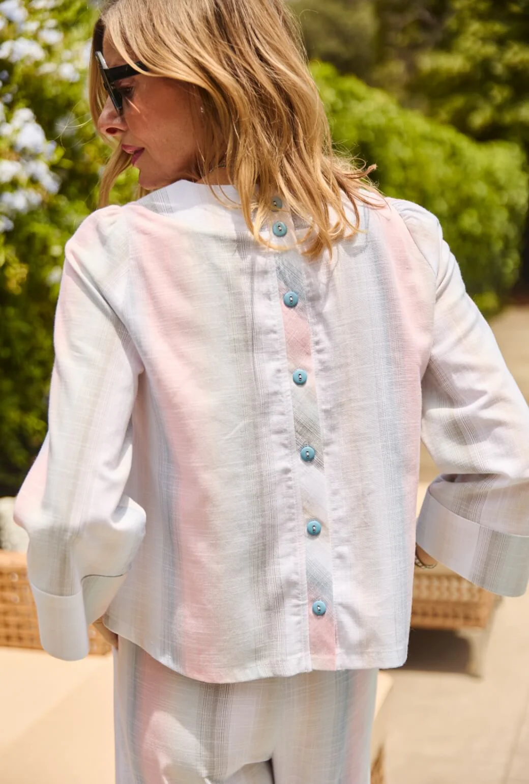 Deep V Mod Top - Lake Stripe - Image 5