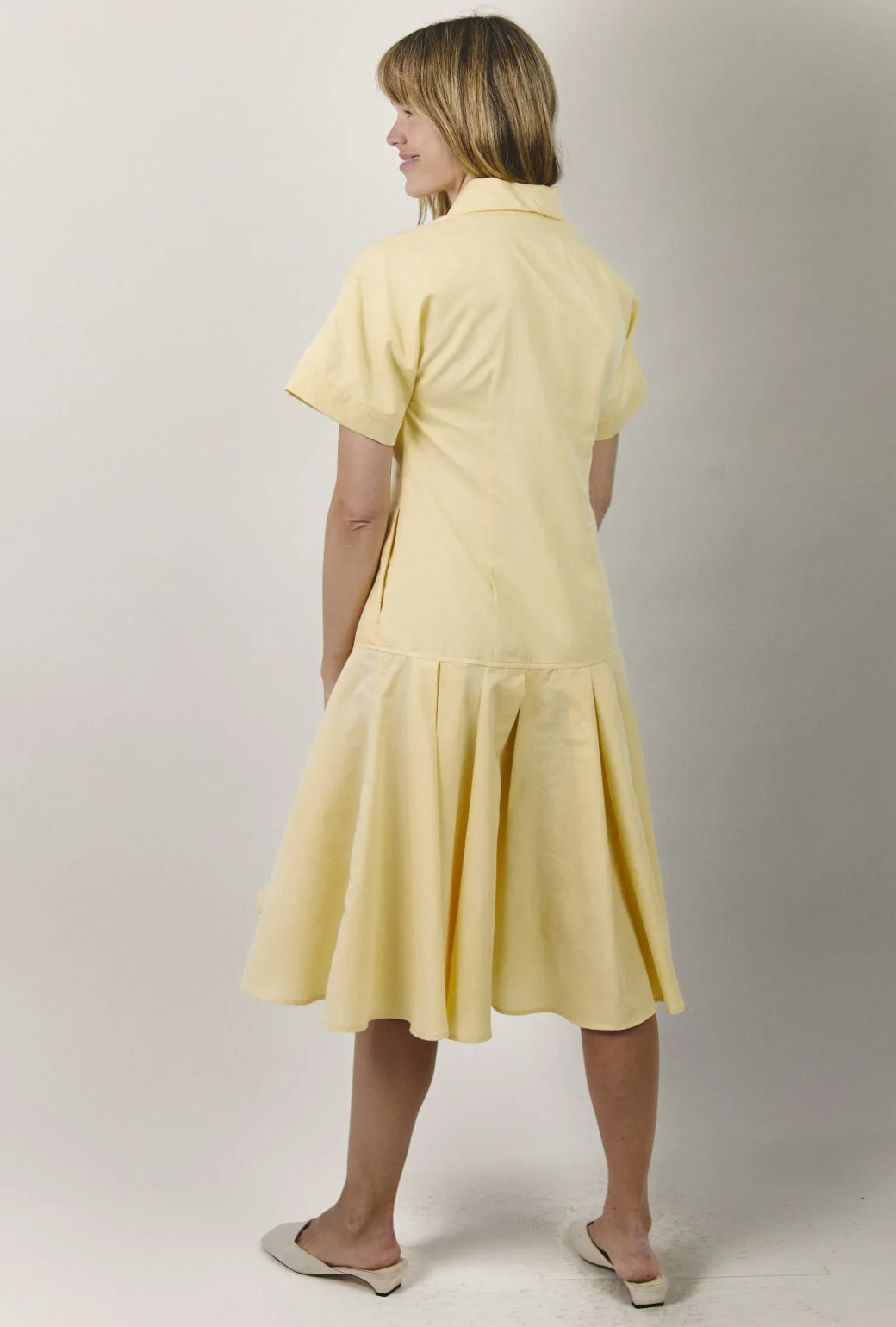 Drop Waist Day Gown - Butter Yellow - Image 3