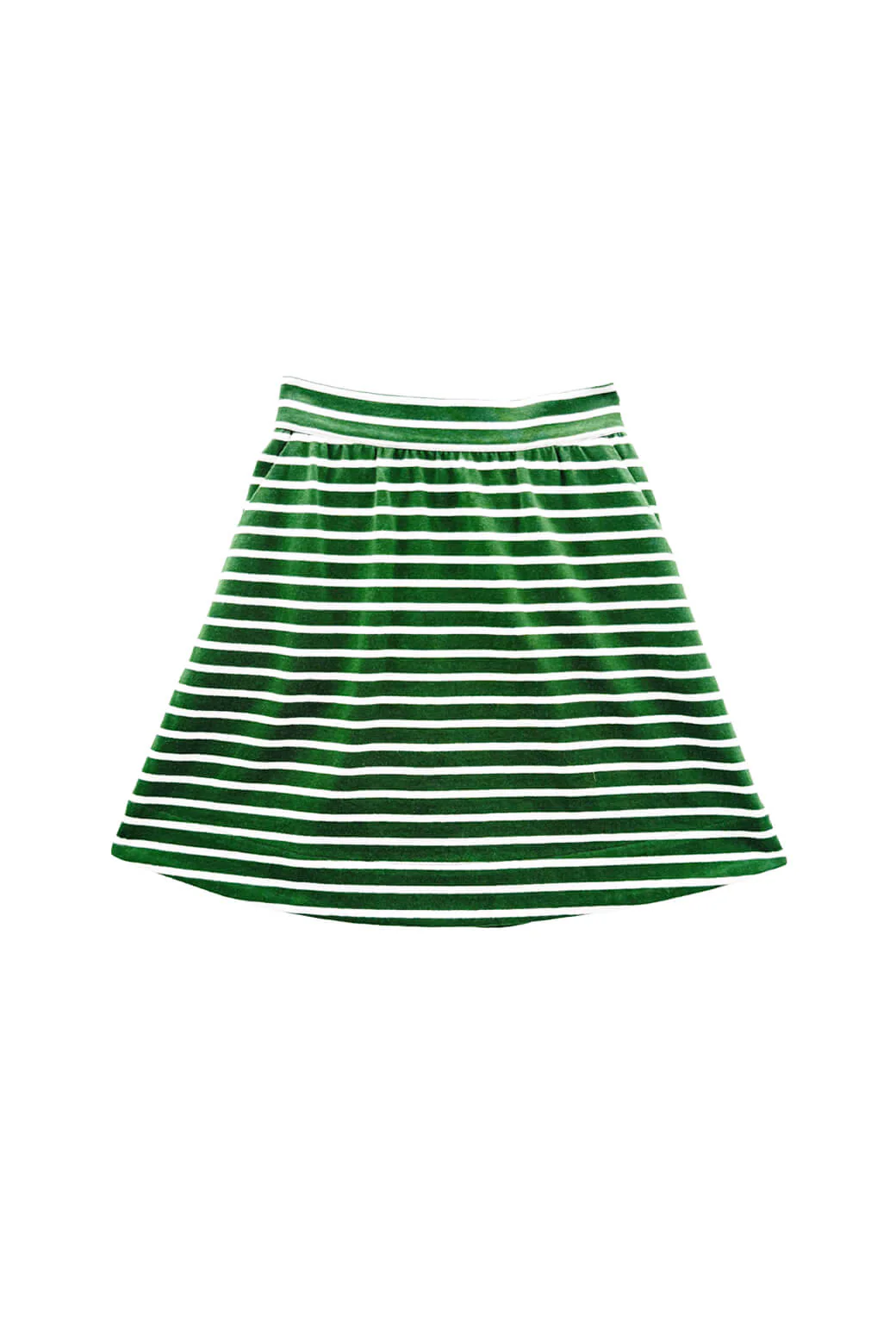 Everyday MINI Skirt - Green Stripe Knit - Image 3
