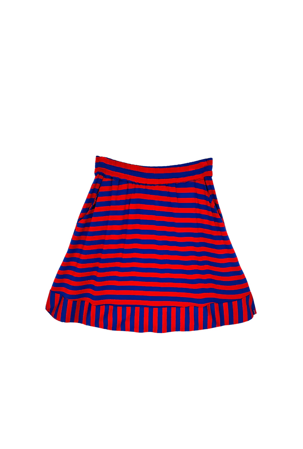 Everyday MINI Skirt  - Red & Blue Stripe - Image 3