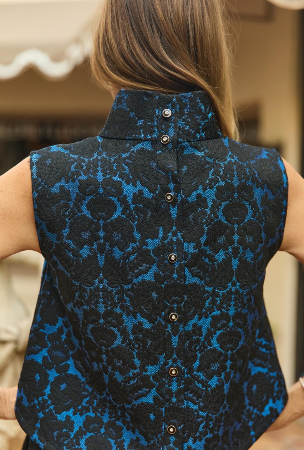 Hostess Set - Blue & Black Jacquard - Image 6