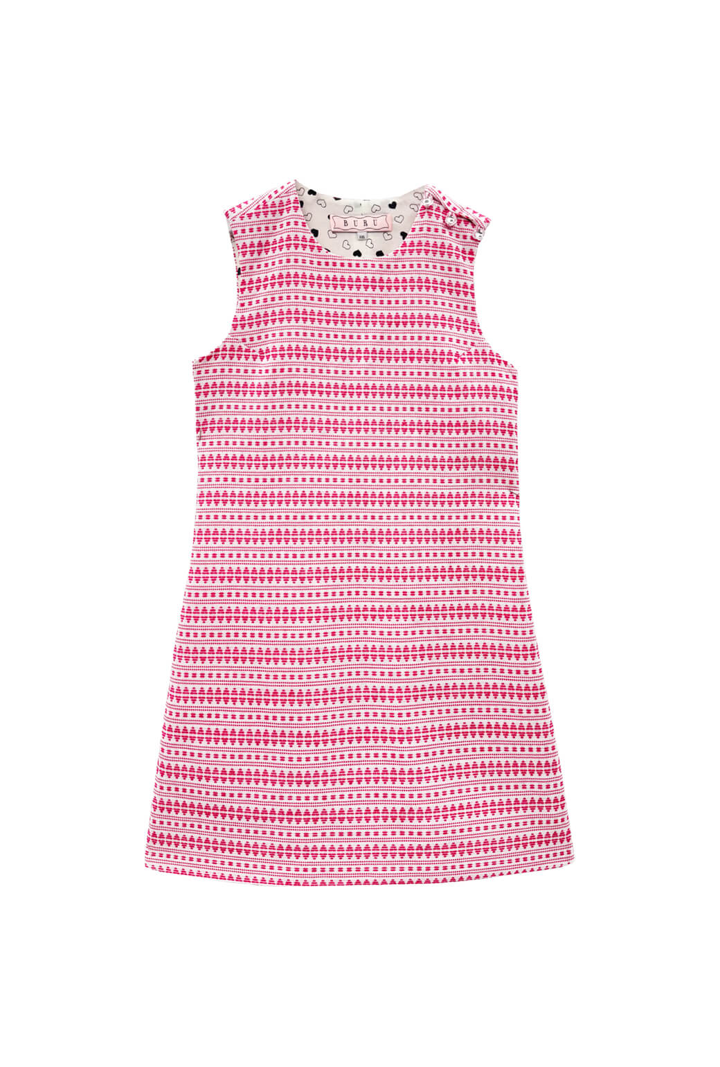 Jackie Dress - White with Pink Embroidery - Image 5