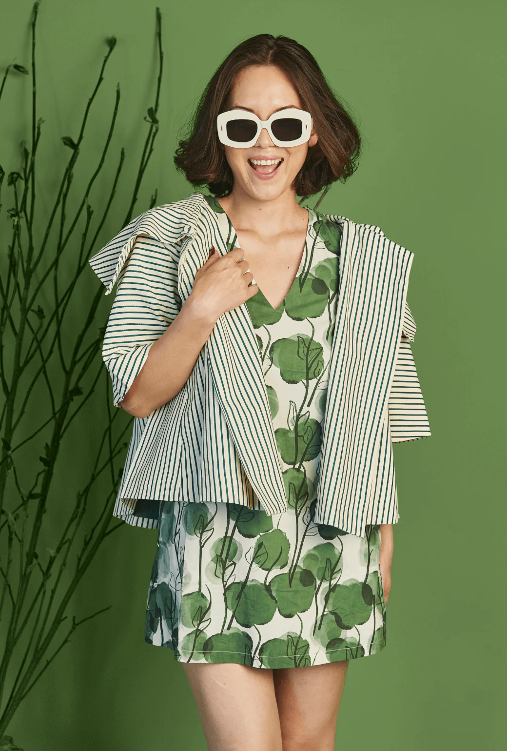 Le V Mod Dress - Forest Fleur - Image 6