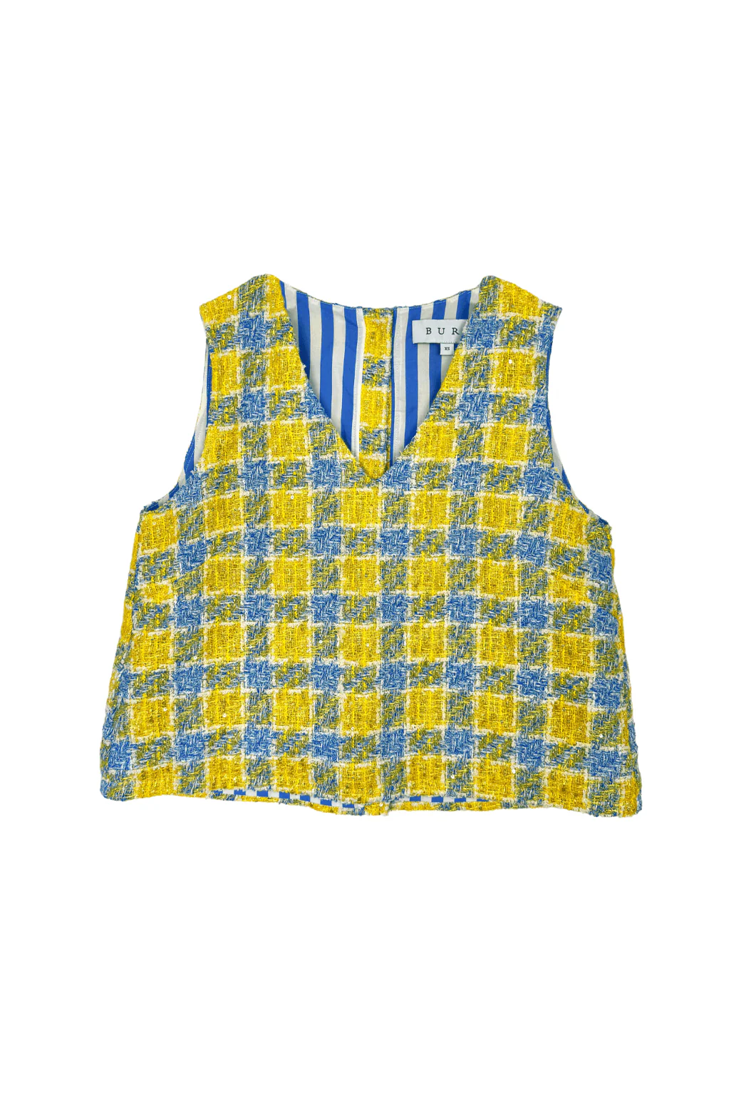 Le V Mod Top - Plaid Twinkle Tweed - Image 3