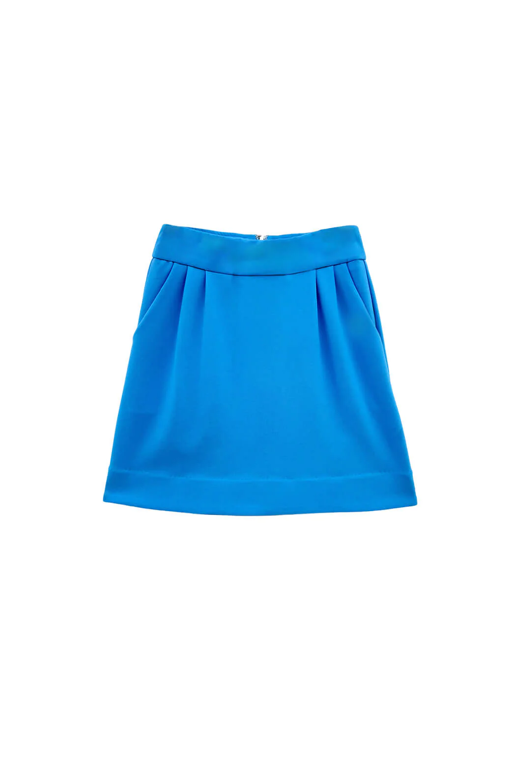 Maggie Mini Skirt - Stretch Blue - Image 3