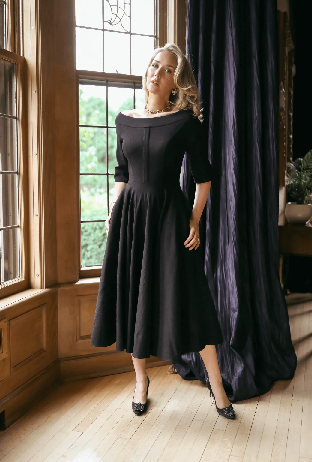Mary Dress - Black - Image 7